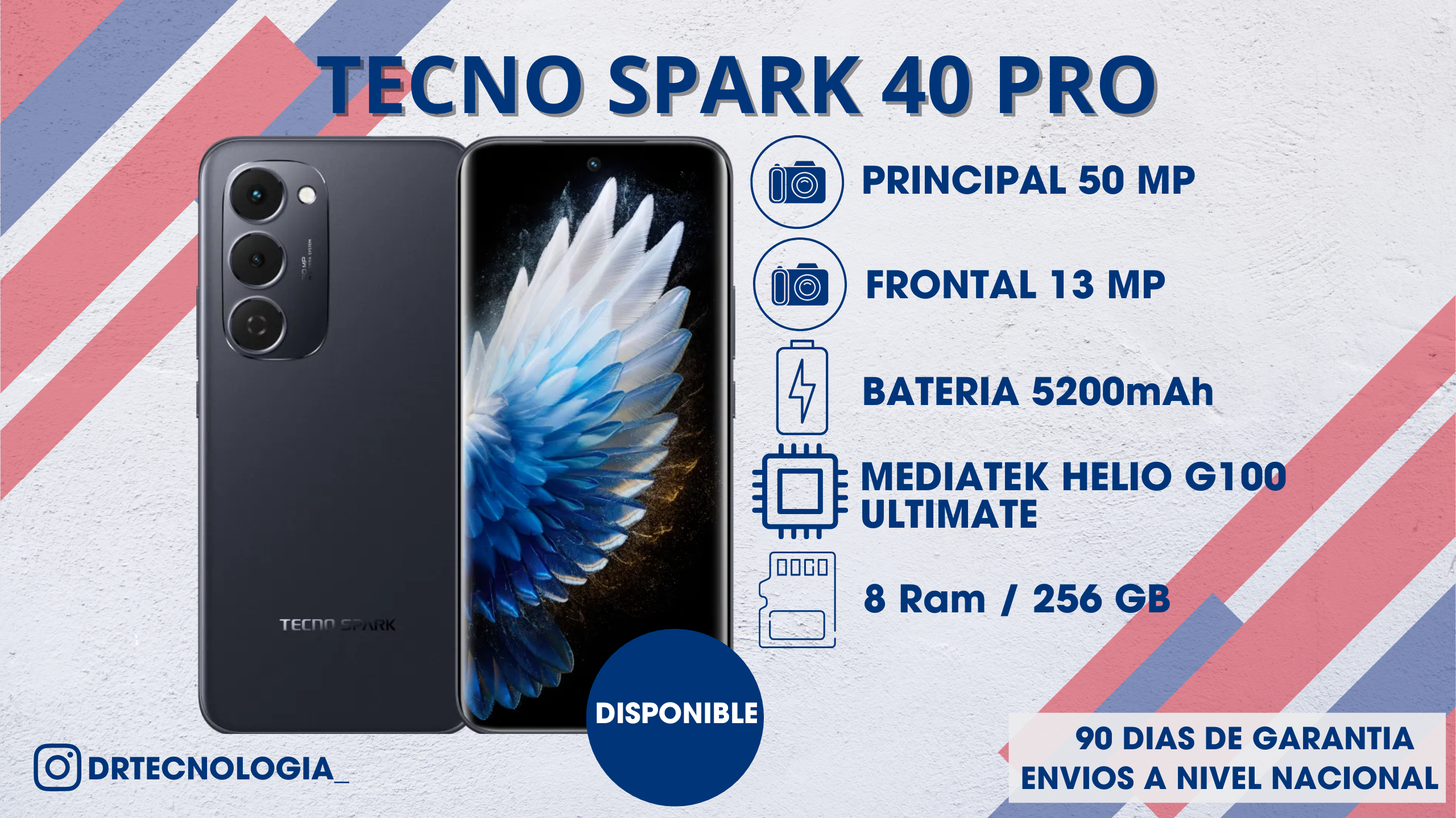 TELEFONO TECNO SPARK 40 PRO 8/256GB 